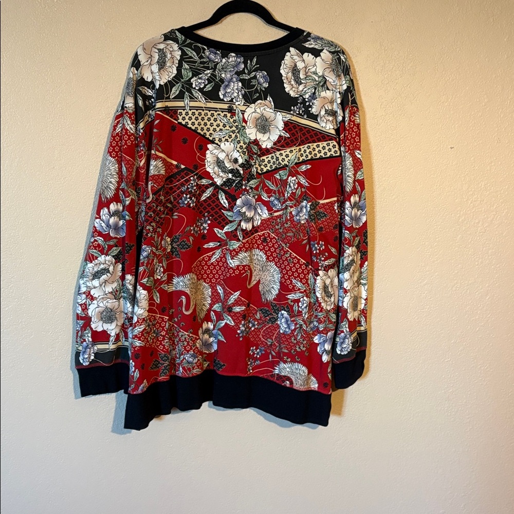 Johnny Was Floral Patchwork Sweatshirt - image 3
